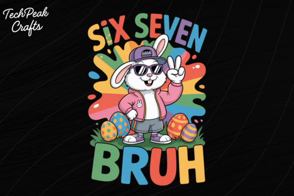 Download Six Seven Bruh Easter Bunny PNG - Six seven bruh Collection