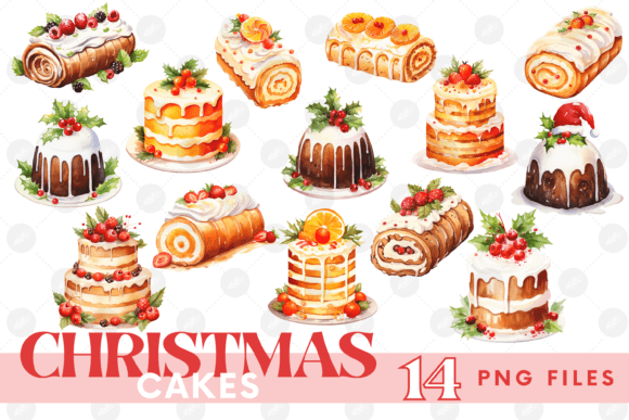 Download Christmas Cake Yule Log Cake Clipart PNG - Christmas cake Collection