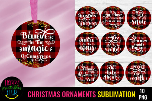 Download Christmas Ornaments Sublimation Bundle - Sublimation Collection