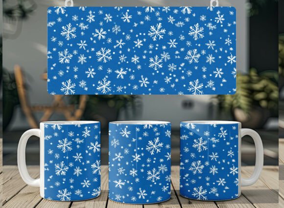 Download Christmas Snowflake Mug Sublimation PNG - Sublimation Collection