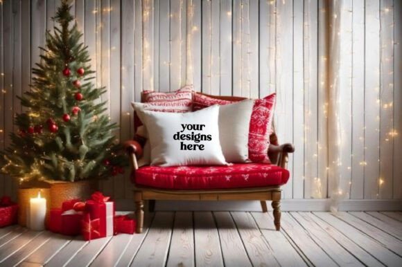 Download Christmas Pillow Mockup Vol- 87 - Pillow Collection