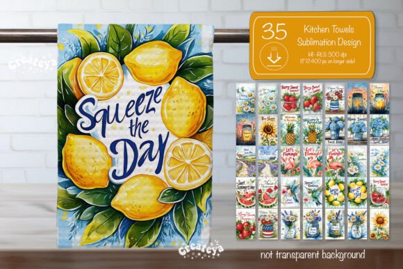 Download Summer Kitchen Towel Bundle Sublimation - Sublimation Collection