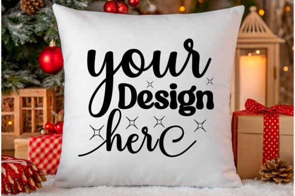 Download Christmas Pillow Mockup 16 - Pillow Collection