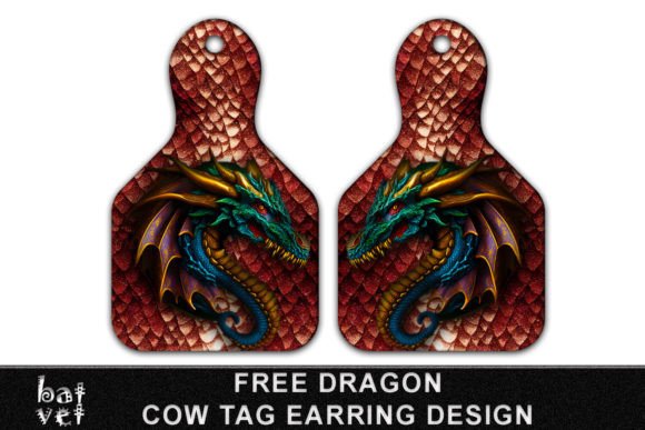 Download Dragon Cow Tag Print Design Sublimation - Sublimation Collection