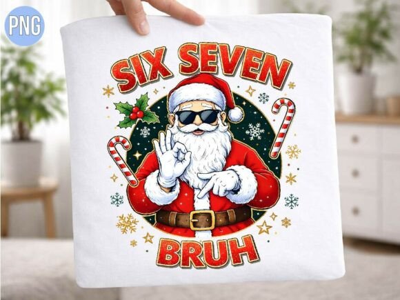 Download Six Seven Bruh Christmas Santa Claus PNG - Six seven bruh Collection