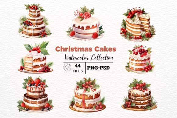 Download Christmas Cake Illustrations PNG - Christmas cake Collection