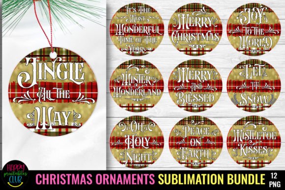 Download Christmas Ornaments Sublimation Bundle - Sublimation Collection