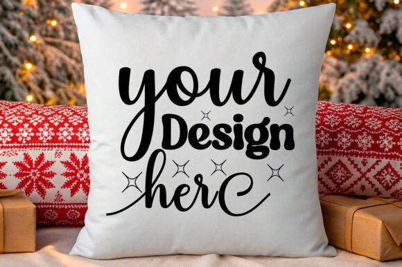 Download Christmas Pillow Mockup 247 - Pillow Collection