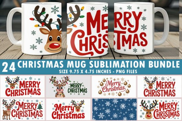 Download Christmas MUG Sublimation Bundle - Sublimation Collection